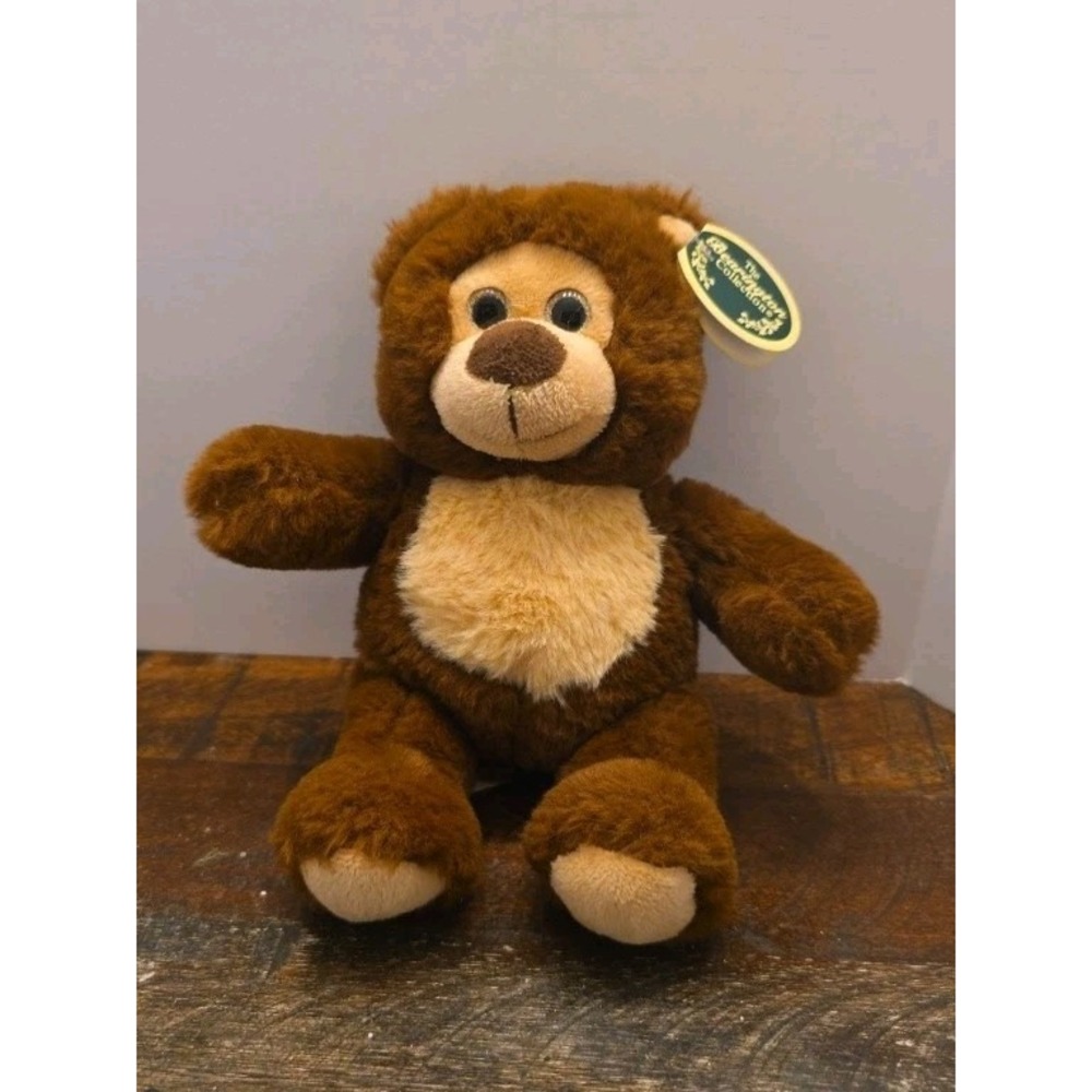 The Bearington Collection Lil' Beau Teddy Bear Plush 7" Brown Stuffed Animal NWT